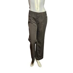 GAP Women's Brown Curvy Fit Flared Leg Stretch Cotton Dress Pants Size 6